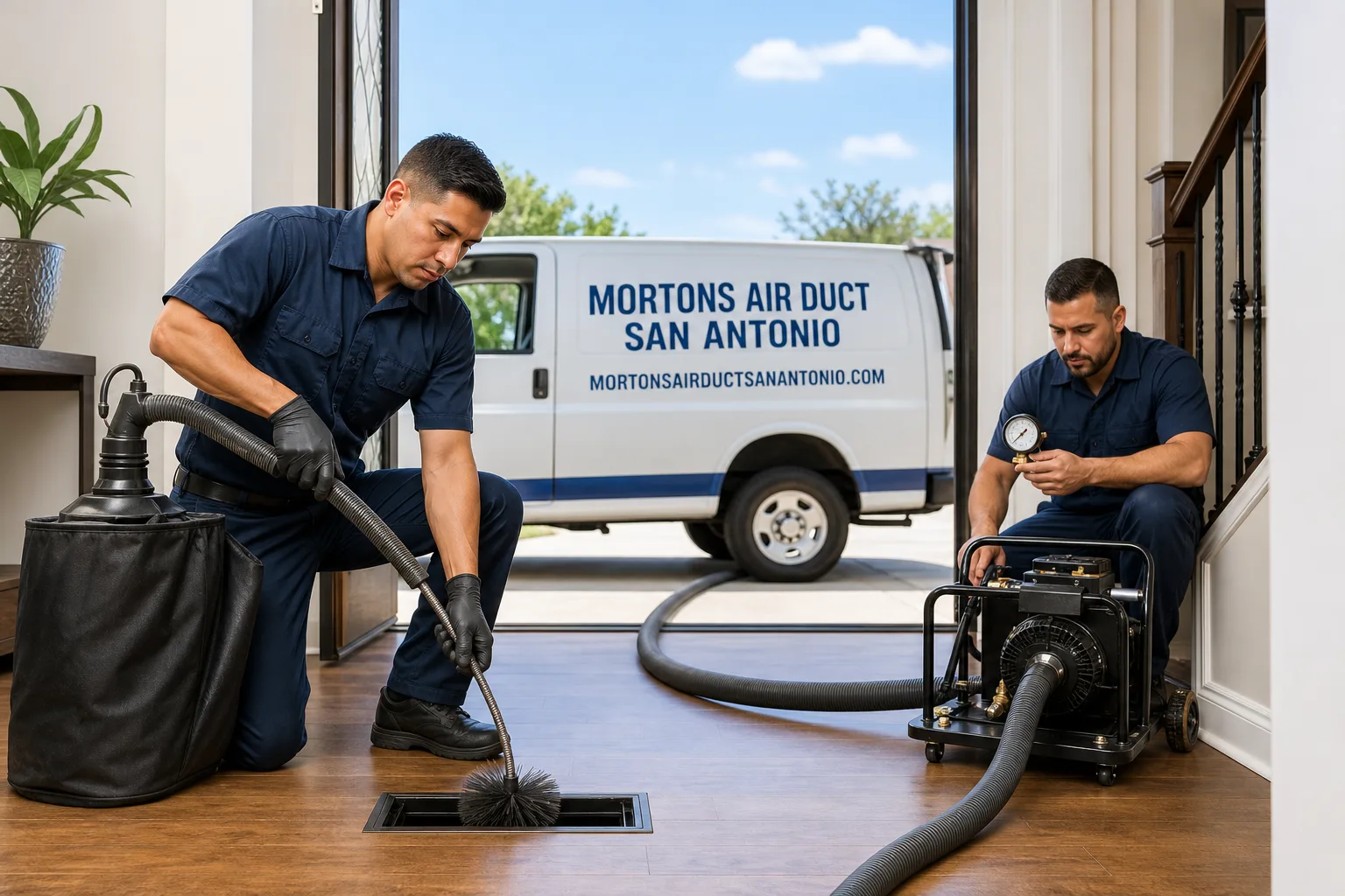 Mortons Air Duct San Antonio air duct cleaning team